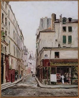 Butchers Prints: Rue Hautefeuille, 1886. Creator: Unknown