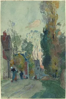 Louis Auguste Lepere Prints: Rue de Jouy le Comte, probably 1880. Creator: Auguste Lepere