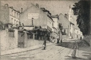 Montmartre Prints: Rue de l Abreuvoir, Montmartre, 1915. Artist: Emile Rousseau