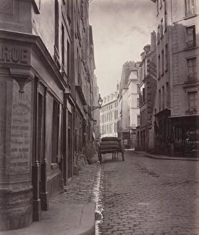 Charles Marville Gallery: Rue de la Bûcherie, du cul de sac Saint-Ambroise (fifth arrondissement), 1866-1868