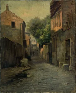 Bonneton Germain Eugene Prints: Rue de la Fontaine-à-Mulard (Place de Rungis), c1900. Creator: Germain Eugene Bonneton