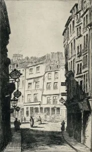 Plowman Prints: Rue de La Harpe, 1915. Artist: George T Plowman