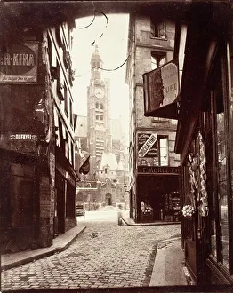 5th Arrondissement Prints: Rue De La Montagne Au Geneve, Printed 1920 circa. Creator: Eugene Atget