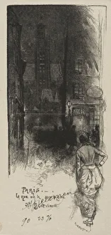 Rue de la Montagne, St. Genevieve. Creator: Auguste Louis Lepere (French, 1849-1918)