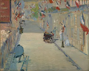 The Rue Mosnier with Flags, 1878. Artist: Manet, Edouard (1832-1883) The Rue Mosnier with Flags, 1878. Artist: Manet, Edouard (1832-1883)