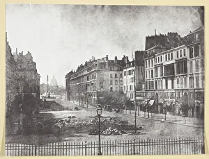 Rue Royale et Restes des Barricades de 1848, 1848, printed 1965
