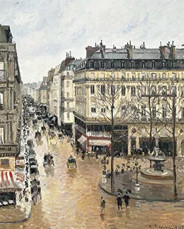 Big City Life Gallery: Rue Saint-Honore in the Afternoon. Effect of Rain, 1897. Artist: Pissarro, Camille (1830-1903)