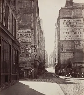 Marville Charles Prints: Rue Saint-Jacques, 1864-before February 1867. Creator: Charles Marville