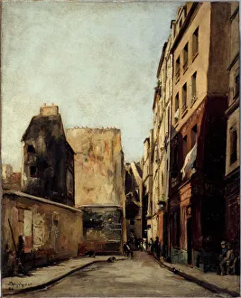 5th Arrondissement Prints: Rue Saint-Julien-le-Pauvre, in 1886. Creator: Emmanuel Lansyer