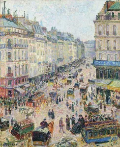The Rue Saint-Lazare, bright weather, 1893. Creator: Pissarro, Camille (1830-1903)