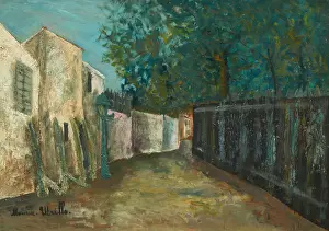Noon Prints: Rue Saint-Vincent, Montmartre, c1908-1910. Creator: Utrillo, Maurice (1883-1955)