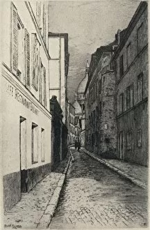 Rue St Rustique, Montmartre, 1915. Artist: Emile Rousseau