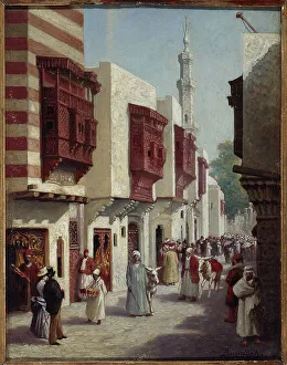 Universal Exhibition Prints: Ruedu Caire, at the 1889 exhibition. Creator: C Bussilliet