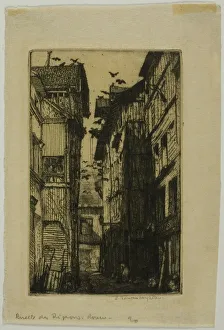 Maclaughlan Donald Shaw Prints: Ruelle des Pigeons, Rouen, 1903. Creator: Donald Shaw MacLaughlan