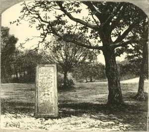 Ollier Edmund Gallery: The Rufus Stone in the New Forest, 1890. Creator: Unknown