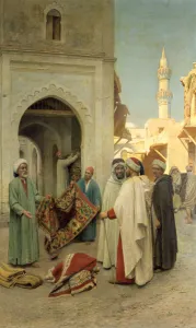 Only Men Prints: Rug Merchant, 19th / 20th century. Artist: Frederico Bartolini