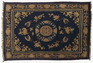 Costume And Textile Prints: Rug, oblong, Qing dynasty, 1662-1722. Creator: Unknown