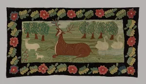 Animal Motif Prints: Rug, United States, 1775/1825. Creator: Unknown