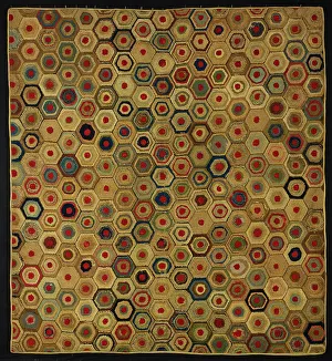 Jute Prints: Rug, United States, 1860/1935. Creator: Unknown