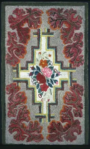 Jute Prints: Rug, United States, 19th century. Creator: Unknown