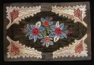 Jute Prints: Rug, United States, 19th century. Creator: Unknown