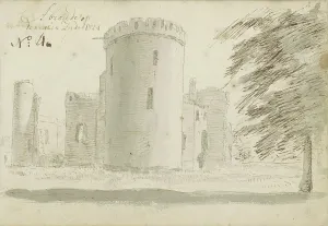 Meyling Abraham Prints: Ruin of castle Abcoude, 1724. Creator: Abraham Meyling