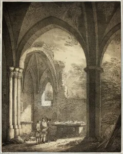 Alter Prints: Ruin of the Church of Our Lady with the Tombstones of Genevieve and the Count