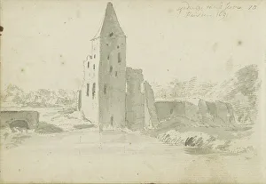 Meyling Abraham Prints: Ruin of Heusden Castle, 1691. Creator: Abraham Meyling