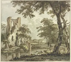 Coal Prints: A ruin on the left by the water