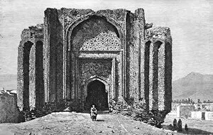 Approaching Gallery: A ruined 14th century mosque, Hamadan, Iran, 1895