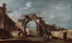 Guardet Francesco Prints: Ruined Archway, 1775 / 93. Creator: Francesco Guardi