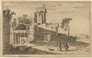 Swanevelt Herman Van Prints: Ruined Building with a Tower. Creator: Herman van Swanevelt