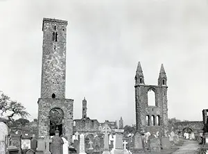 Norman Prints: The ruined Cathedral of St Andrew