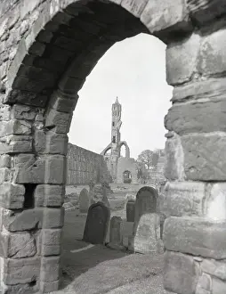 Norman Prints: The ruined Cathedral of St Andrew