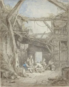 Landscape Architect Prints: Ruined Farm, c. 1770/1775. Creator: Hubert Robert
