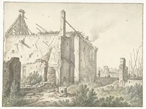 Herman Saftleven Prints: Ruined house in Utrecht, 1674. Creator: Herman Saftleven the Younger