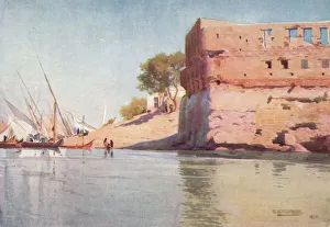 R Talbot Kelly Prints: A Ruined Palace at Mit Gamr, c1880, (1904). Artist: Robert George Talbot Kelly