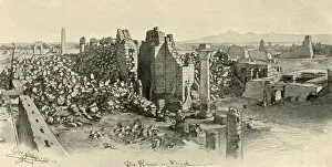 Debris Gallery: Ruined temples at Karnak, Egypt, 1898. Creator: Christian Wilhelm Allers