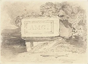 Ruined Tomb Inscribed A.M.G.'. Creator: John Sell Cotman. Ruined Tomb Inscribed A.M.G.'. Creator: John Sell Cotman