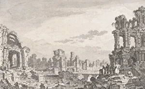 Chedel Quentin Pierre Prints: Ruines de Cumes, 18th century. Creator: Quentin Pierre Chedel