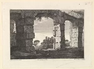 Aqueduct Collection: Ruines d Aqueduc. Creator: Jean Morin