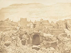 Medinet Habu Prints: Ruines d une ville chretienne, a Medinet-habou (Thebes), 1849-50
