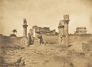 Armant As Said Egypt Prints: Ruines du Temple d Herment (Hermentis), 1849-50. Creator: Maxime du Camp