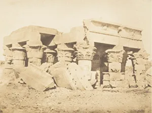 Kom Ombo Prints: Ruines du Temple de Koum-Ombou (Ombos), 1849-50. Creator: Maxime du Camp