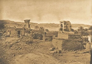 Du Camp Gallery: Ruines et Village de Begueh, petite ile a l Ouest de Philae, April 11, 1850