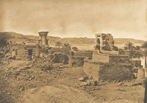 Ruines et Village de Begueh, petite ile a l Ouest de Philae, April 11, 1850