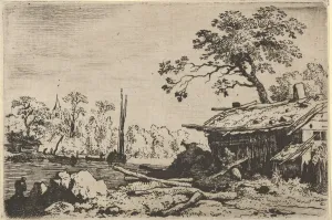 The Ruinous Hut, 17th century. Creator: Allart van Everdingen