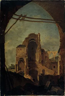 18th Arrondissement Prints: Ruins of the former abbey of Montmartre