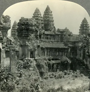 Cambodia Prints: The Ruins of Angkor Wat, the Best Preserved Example in the World of Khmer Architecture