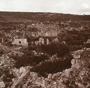 Aisne Gallery: Ruins, Anizy-le-Chateau, northern France, c1914-c1918